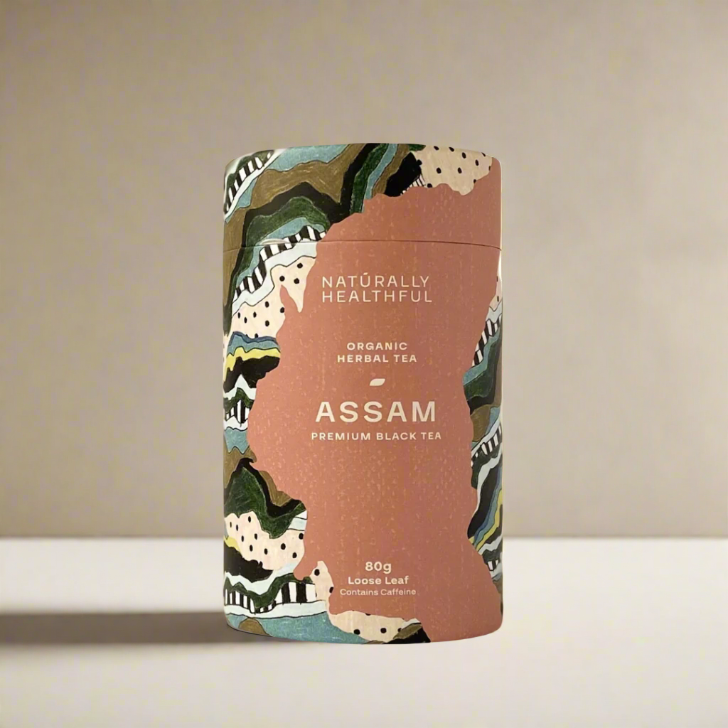 Cylinder of Assam black tea