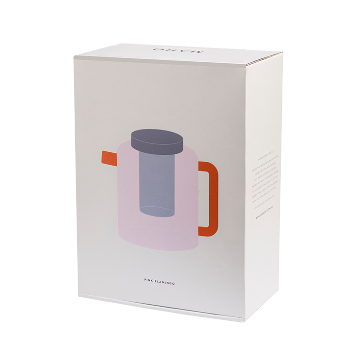 Box of loose leaf teapot with infuser and lid