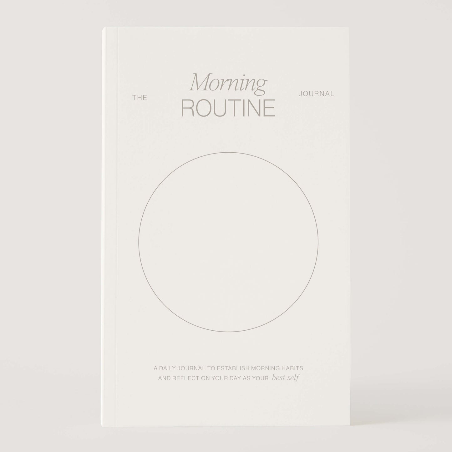 Morning routine journal front page