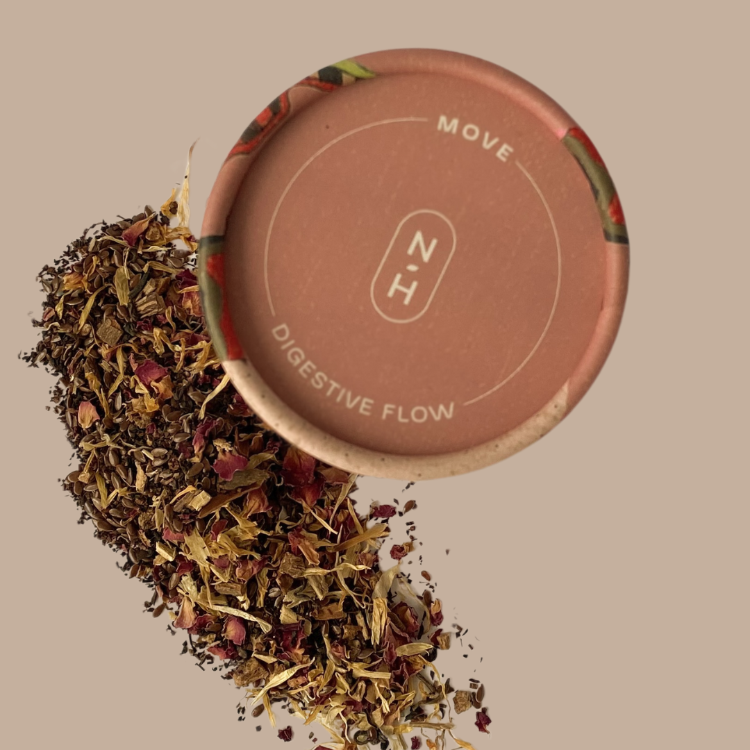Organic digestive flow tea, loose leaf, by Naturally Healthful