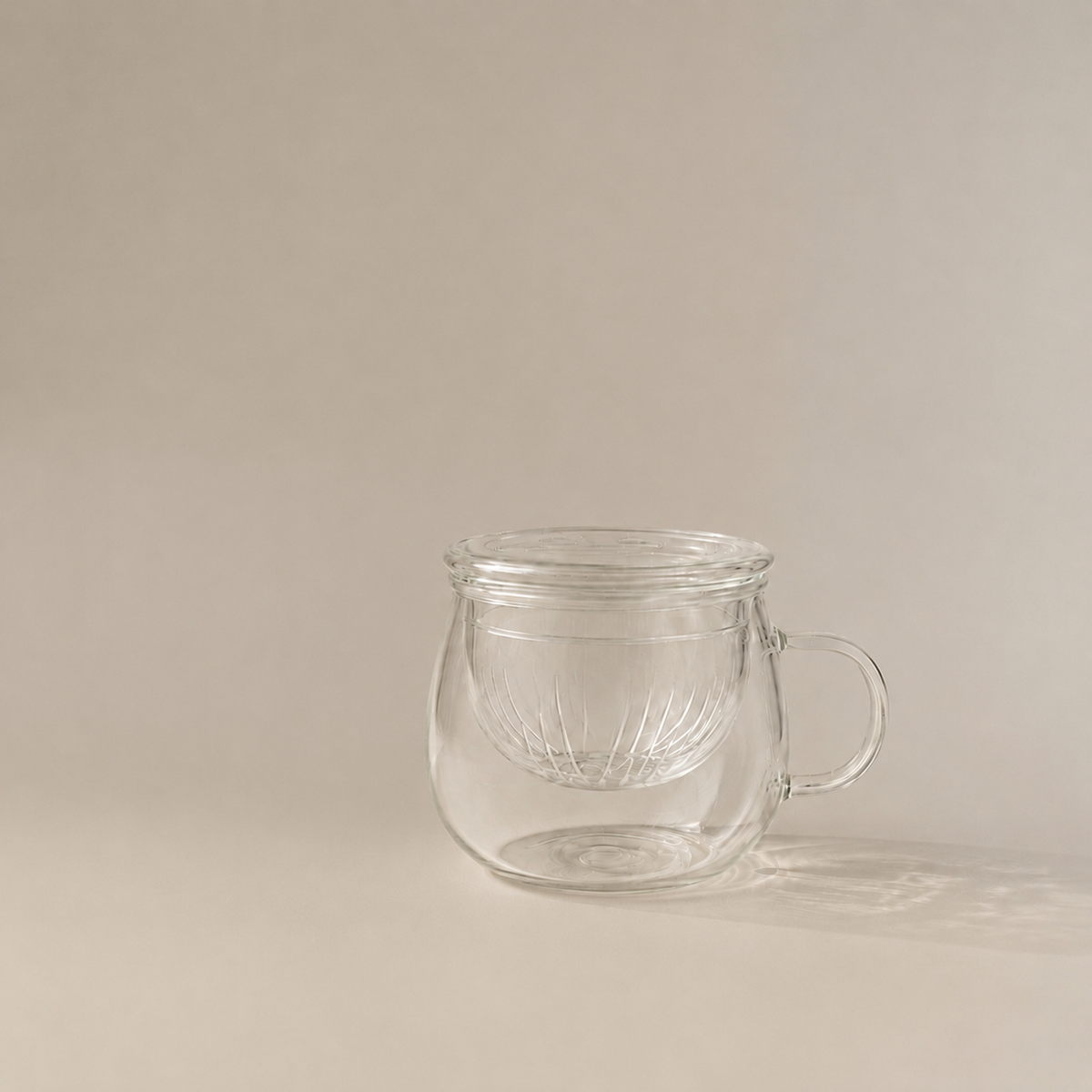 Glass infuser cup